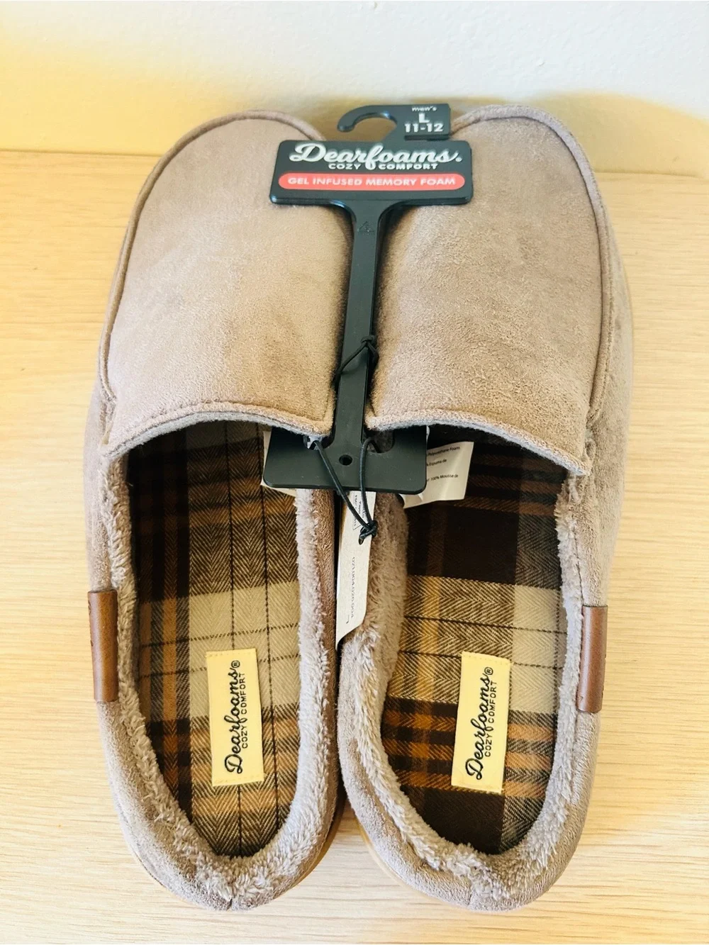 dearfoams brown suede